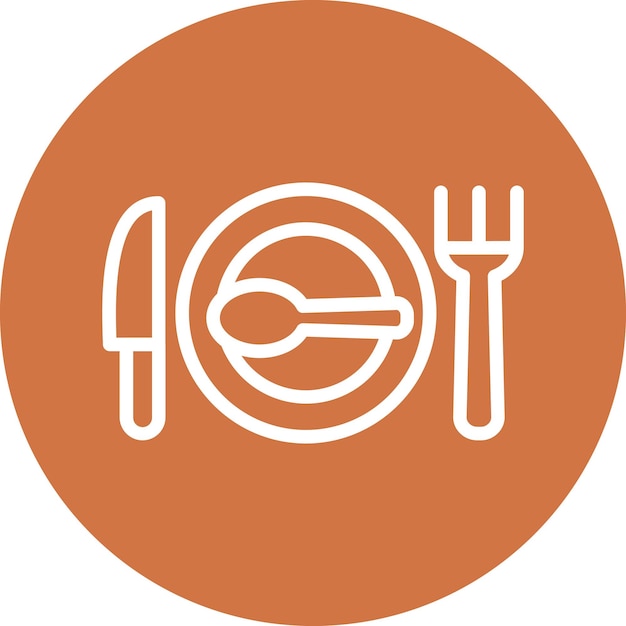 Diseño vectorial Estilo de icono de restaurante