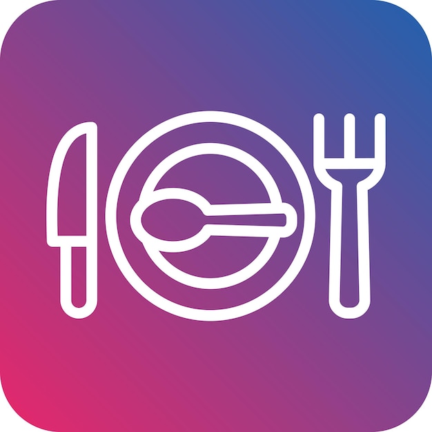 Diseño vectorial Estilo de icono de restaurante