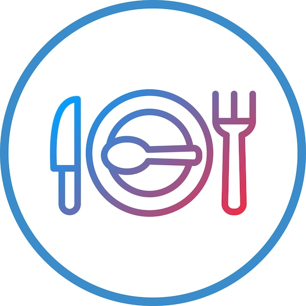 Diseño vectorial Estilo de icono de restaurante