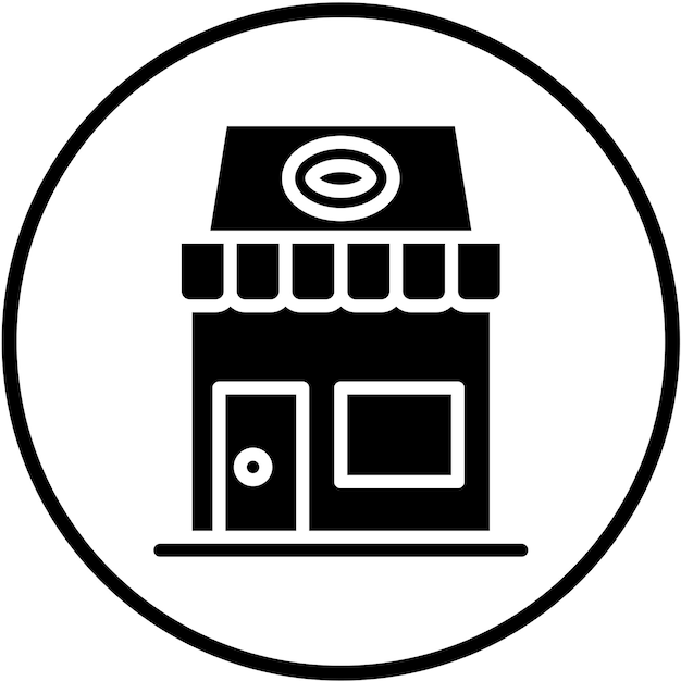 Diseño vectorial Estilo de icono de restaurante
