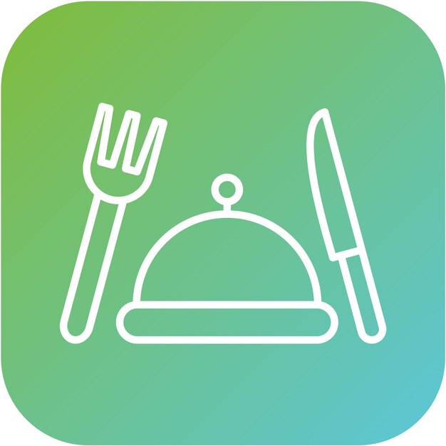Diseño vectorial Estilo de icono de restaurante