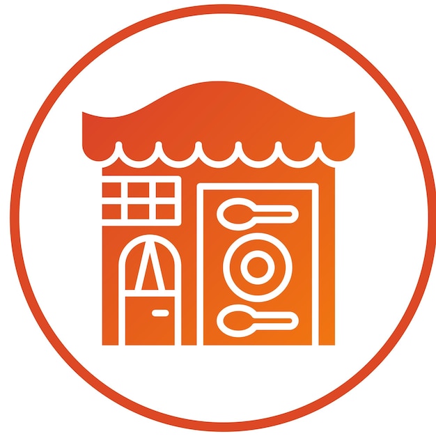 Diseño vectorial Estilo de icono de restaurante