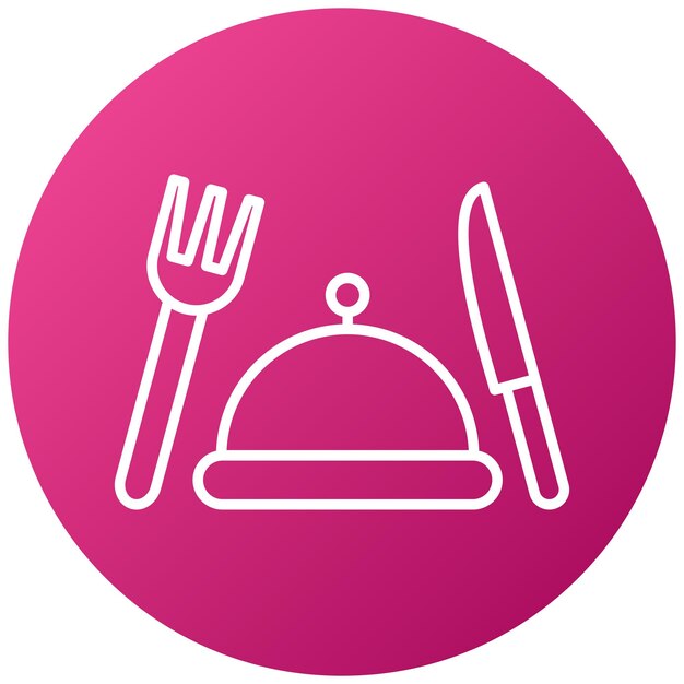 Diseño vectorial Estilo de icono de restaurante