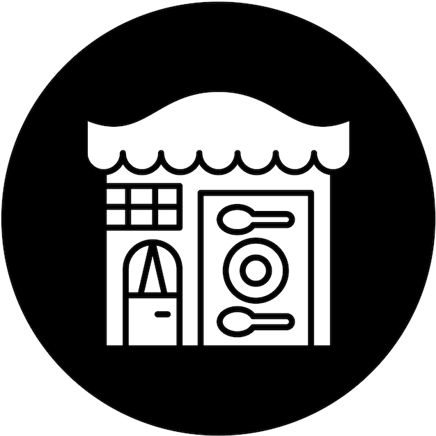 Diseño vectorial Estilo de icono de restaurante