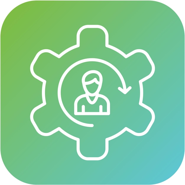 Diseño vectorial Estilo del icono de retención de clientes