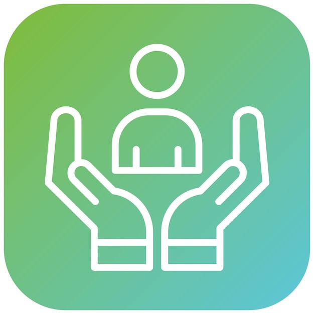 Diseño vectorial Estilo del icono de retención de clientes