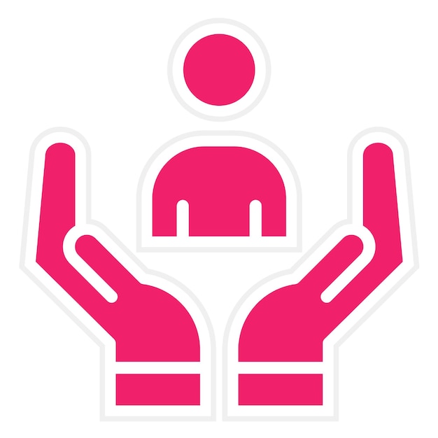 Diseño vectorial Estilo del icono de retención de clientes