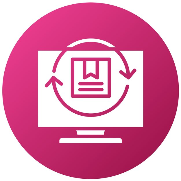 Diseño vectorial Estilo del icono de retorno