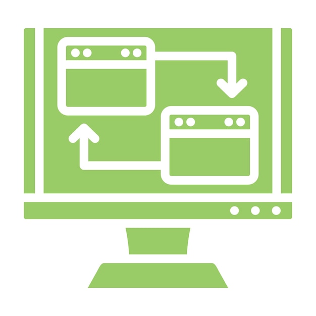 Diseño vectorial Estilo del icono de retroceso