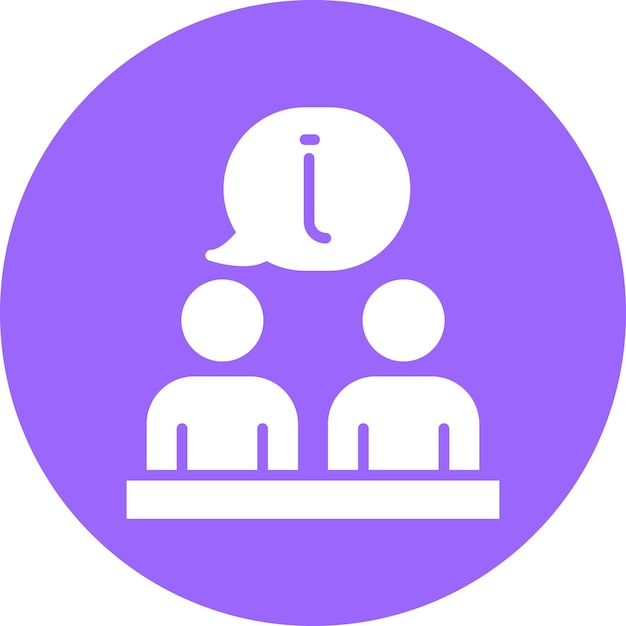 Diseño vectorial Estilo del icono de la reunión interna