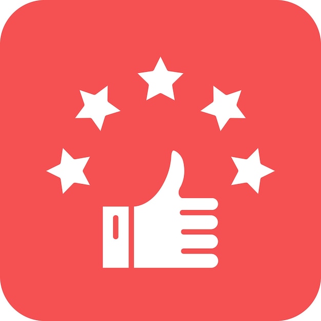 Diseño vectorial Estilo del icono de revisión del cliente