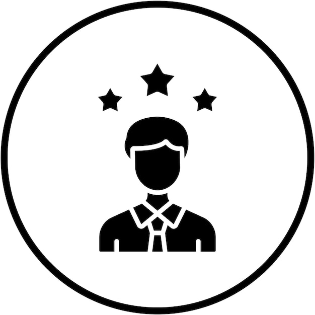 Diseño vectorial Estilo del icono de revisión del cliente