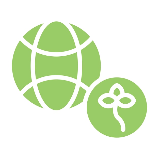 Diseño vectorial Estilo del icono de la Revolución Verde