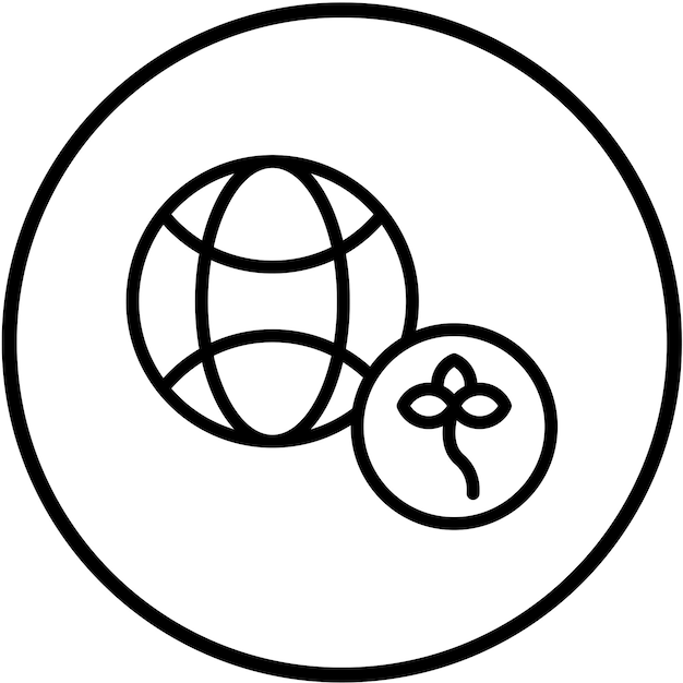 Diseño vectorial Estilo del icono de la Revolución Verde