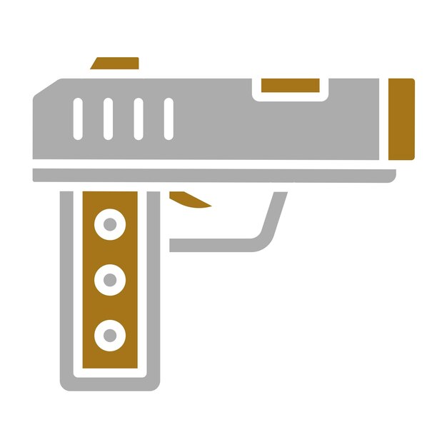 Diseño vectorial Estilo del icono del revólver