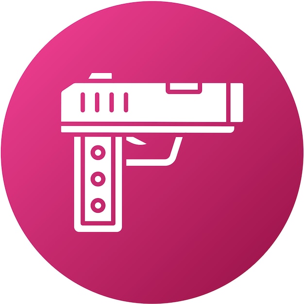 Diseño vectorial Estilo del icono del revólver