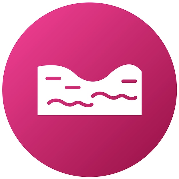 Diseño vectorial Estilo del icono del río