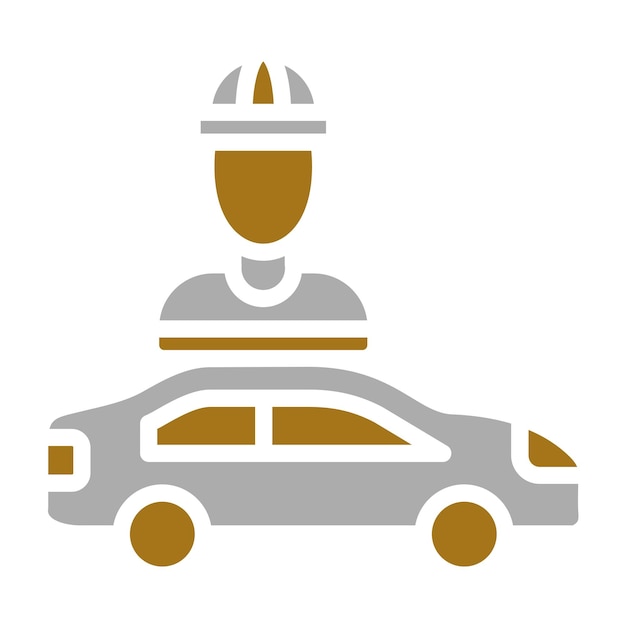 Diseño vectorial de estilo de icono de robo de automóviles