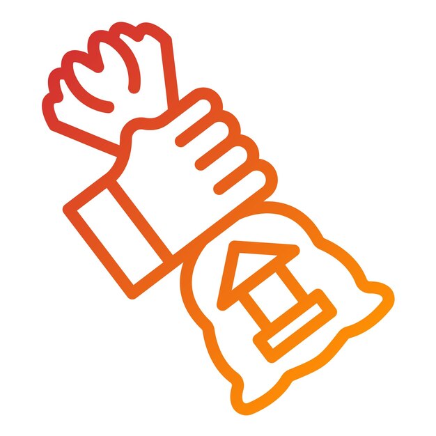 Diseño vectorial de estilo de icono de robo de banco