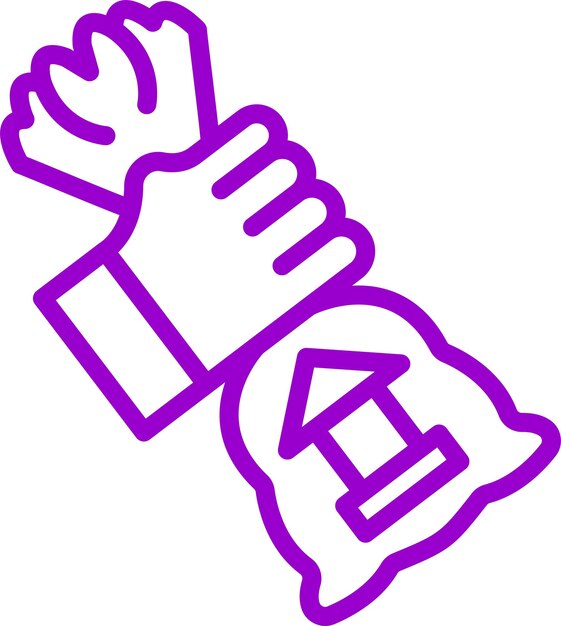 Diseño vectorial de estilo de icono de robo de banco