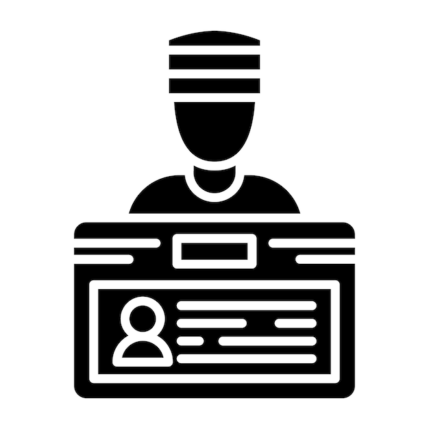 Diseño vectorial de estilo de icono de robo de identidad