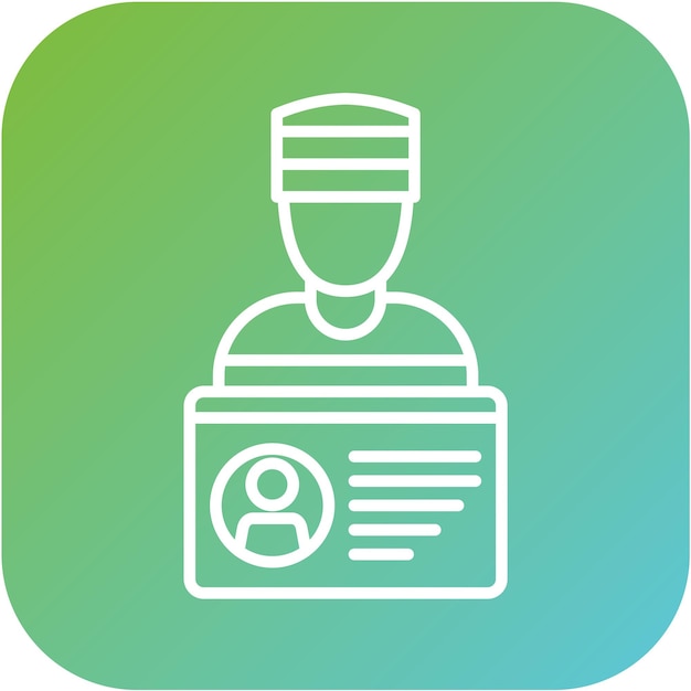 Diseño vectorial de estilo de icono de robo de identidad