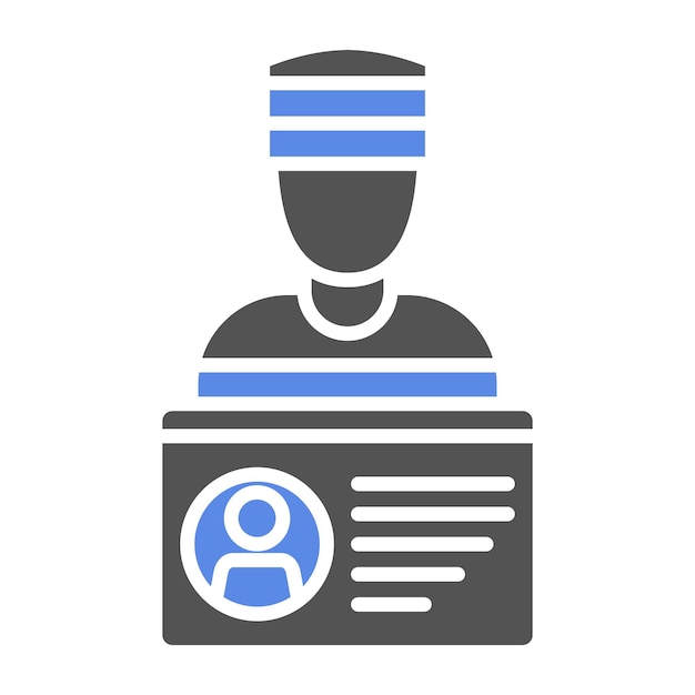 Diseño vectorial de estilo de icono de robo de identidad