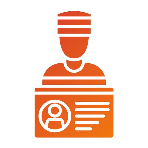 Diseño vectorial de estilo de icono de robo de identidad