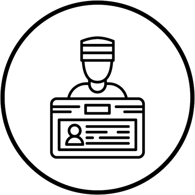 Diseño vectorial de estilo de icono de robo de identidad