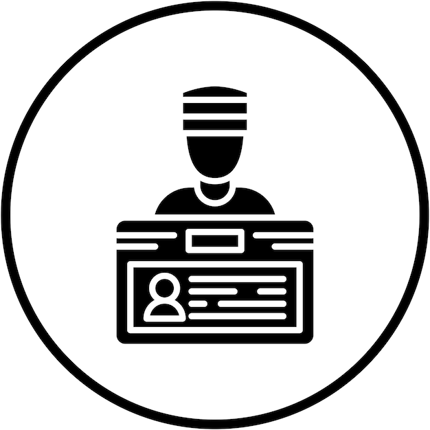 Diseño vectorial de estilo de icono de robo de identidad