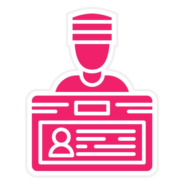 Diseño vectorial de estilo de icono de robo de identidad