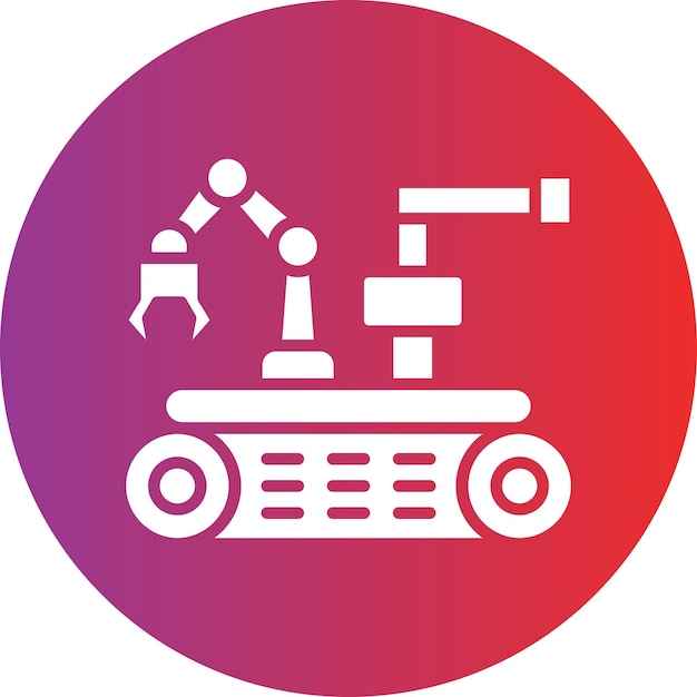 Diseño vectorial Estilo del icono del robot militar