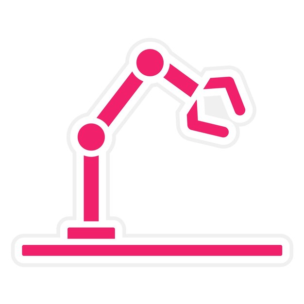 Diseño vectorial Estilo de icono de robótica autónoma
