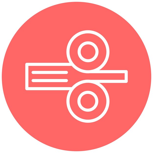 Diseño vectorial Estilo de icono de rodadura en frío