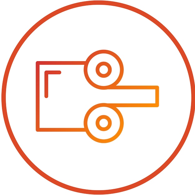 Diseño vectorial Estilo de icono rodante caliente
