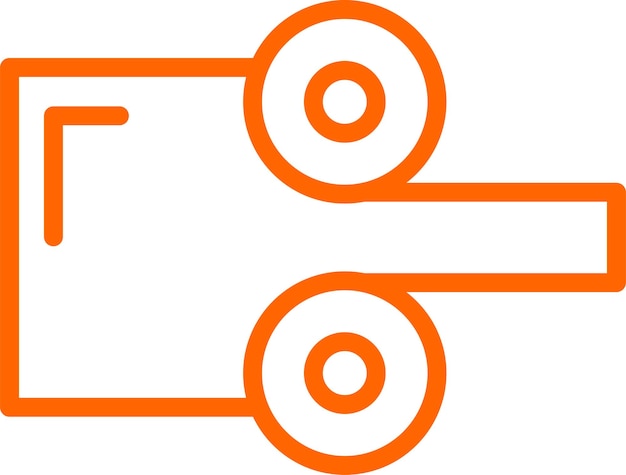 Diseño vectorial Estilo de icono rodante caliente