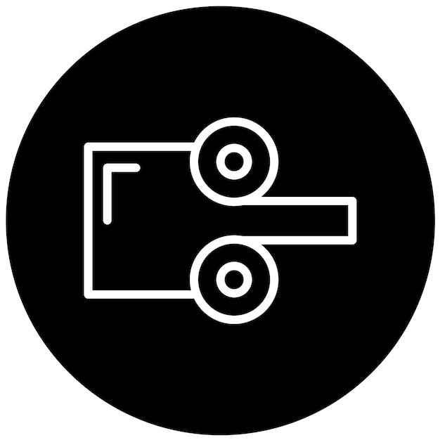 Diseño vectorial Estilo de icono rodante caliente