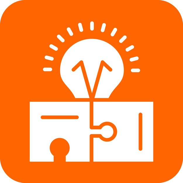 Diseño vectorial Estilo de icono de rompecabezas creativo