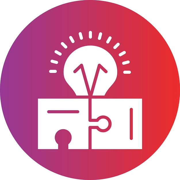 Diseño vectorial Estilo de icono de rompecabezas creativo