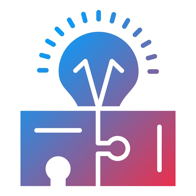 Diseño vectorial Estilo de icono de rompecabezas creativo