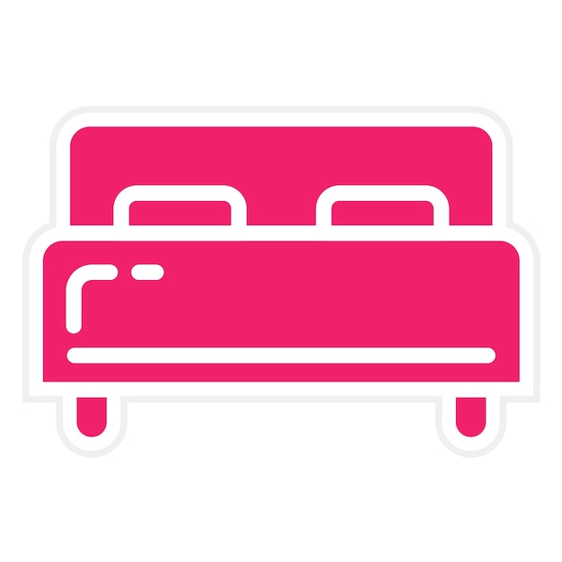 Diseño vectorial estilo icono de ropa de cama California King
