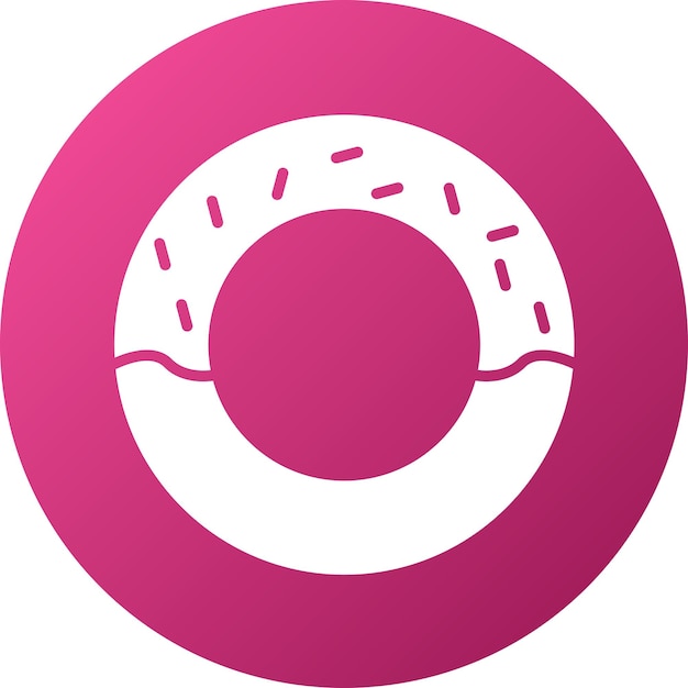 Diseño vectorial de estilo de icono de rosquillas