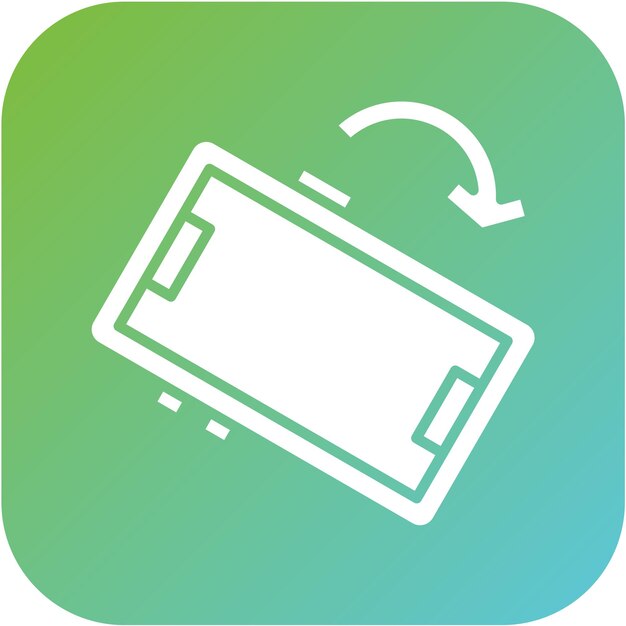 Diseño vectorial Estilo del icono de rotación de la pantalla