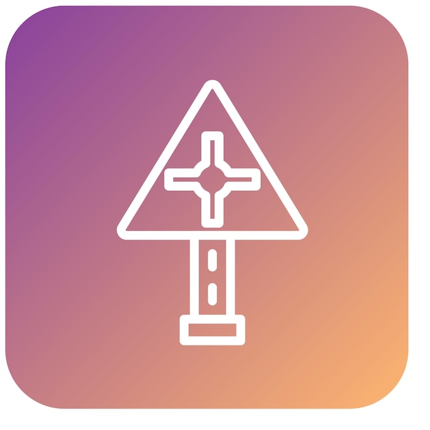 Diseño vectorial Estilo del icono de la rotonda