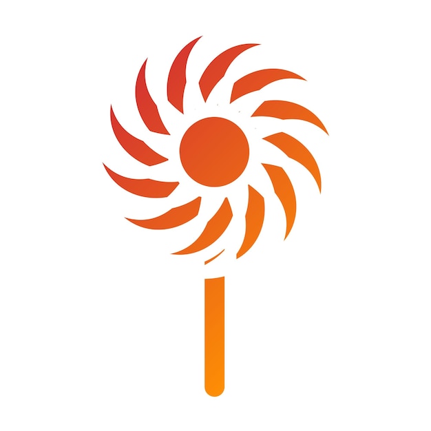 Diseño vectorial Estilo del icono de la rueda de alfiler
