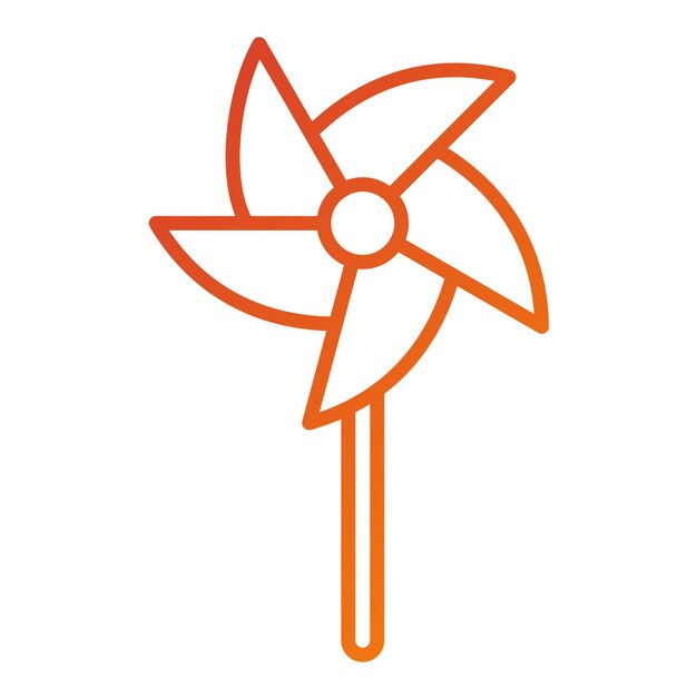 Diseño vectorial Estilo de icono de rueda de alfiler