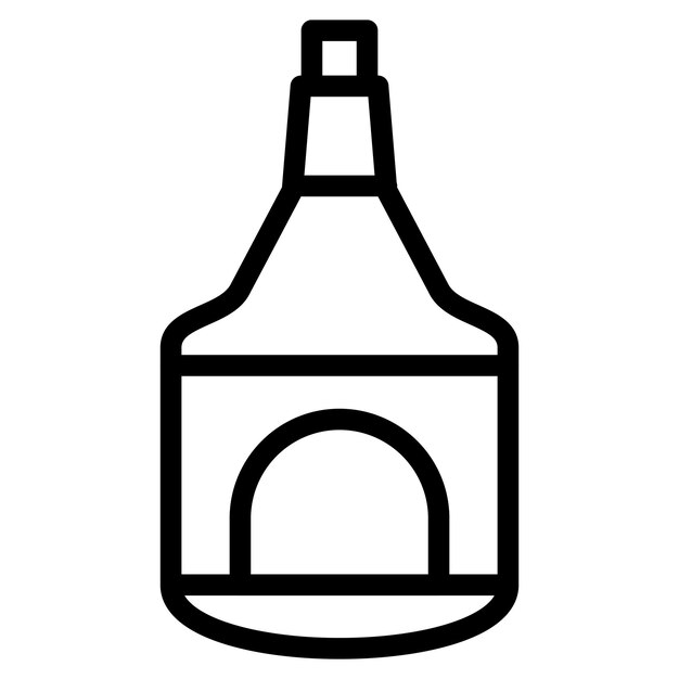 Diseño vectorial del estilo del icono de Rum