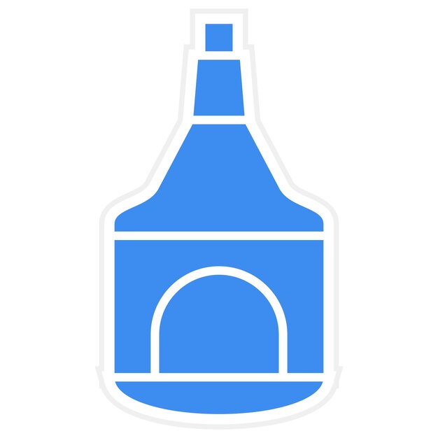 Diseño vectorial del estilo del icono de Rum