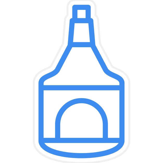 Diseño vectorial del estilo del icono de Rum