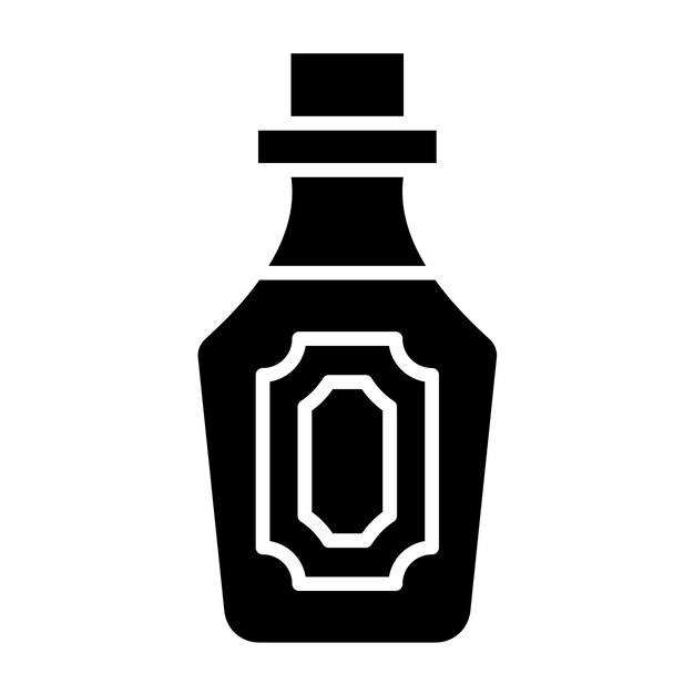 Diseño vectorial del estilo del icono de Rum